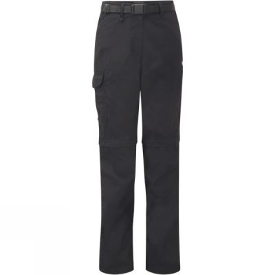 Craghoppers Kiwi Zip Off - Női Nadrág - Fekete (Magyarország CNZ892350)